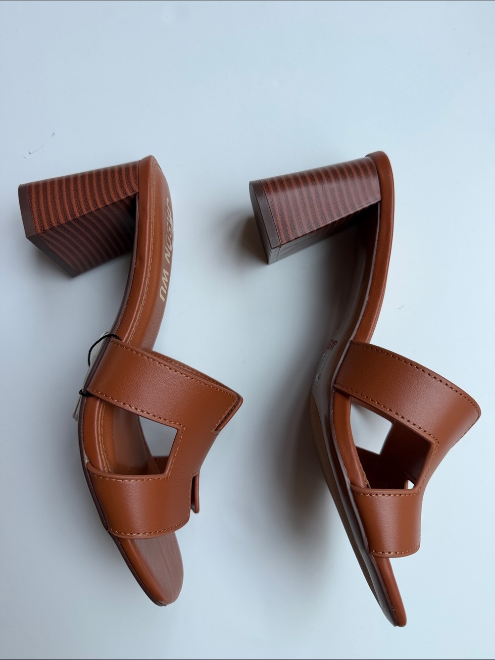 Jason Wu Tan Brown Leather Slide Mules - Picture 8 of 15